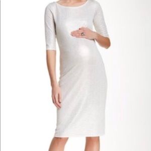 Pink Blush maternity dress medium